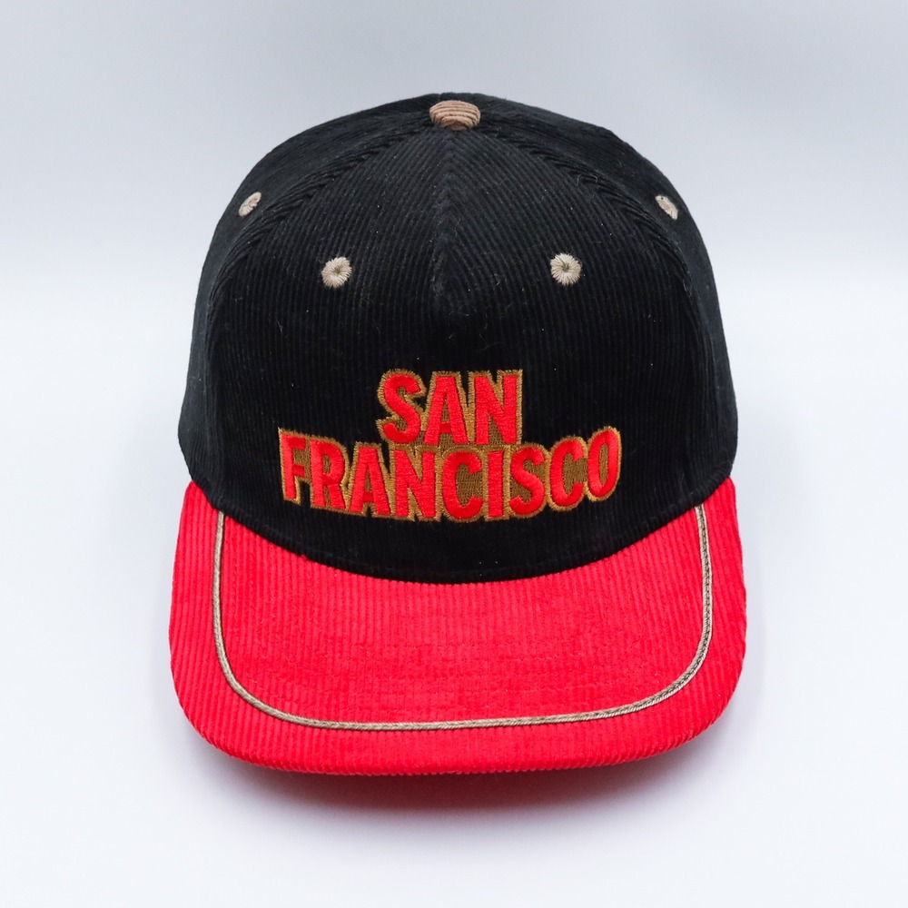 San Francisco 49ers Bud Light Corduroy Snapback Hat Levi's Stadium Promo Cap
